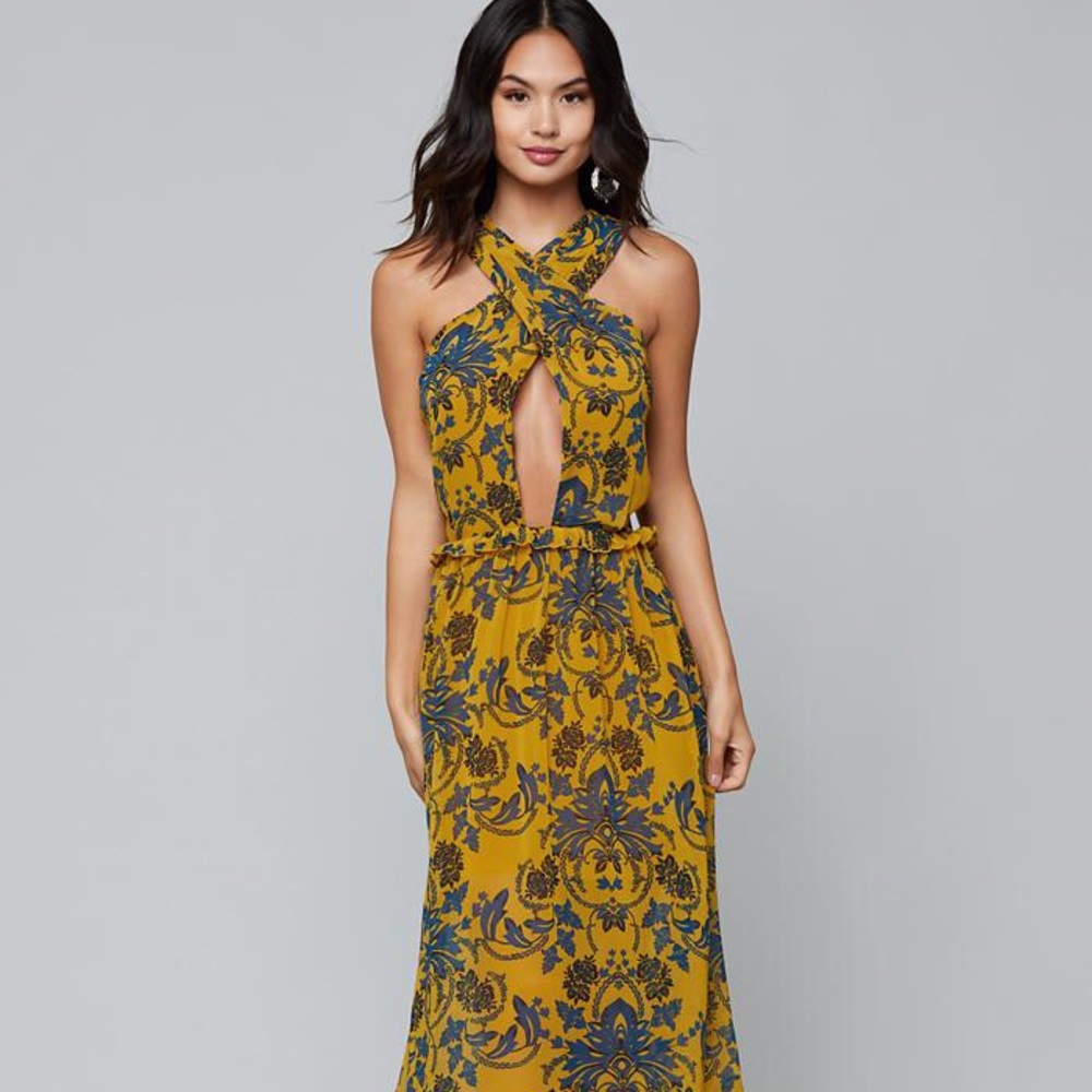 Bebe Crisscross Maxi dress